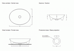 LAVABO / CIOTOLA IDEA OVALE 50X38